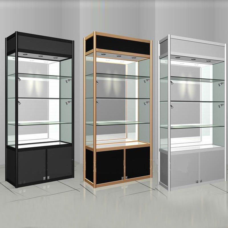 VITRINE MAGASIN NOIR DORE SC002