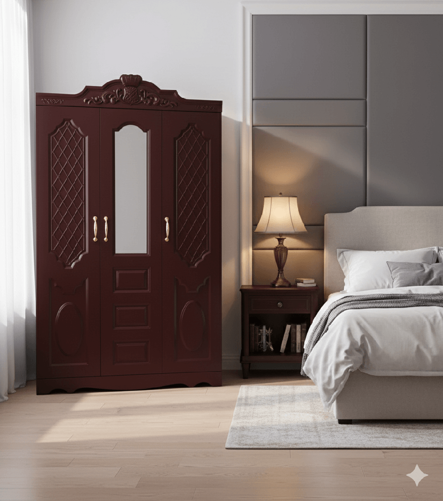 ARMOIRE  EN FER  3PORTES  1850X1180X420  