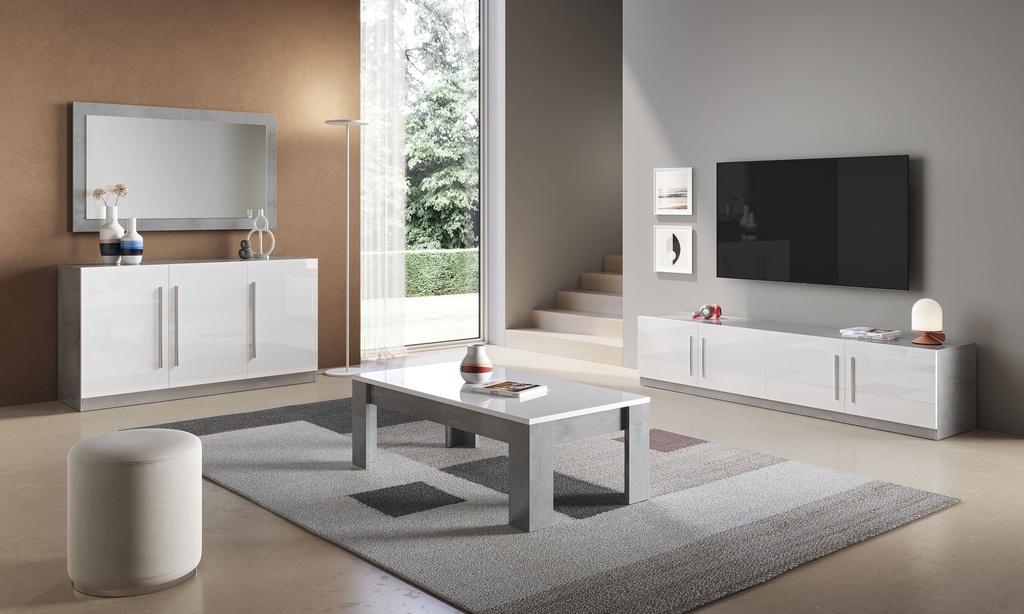 GRETTA ENFILADE AVEC MIROIR 4P 