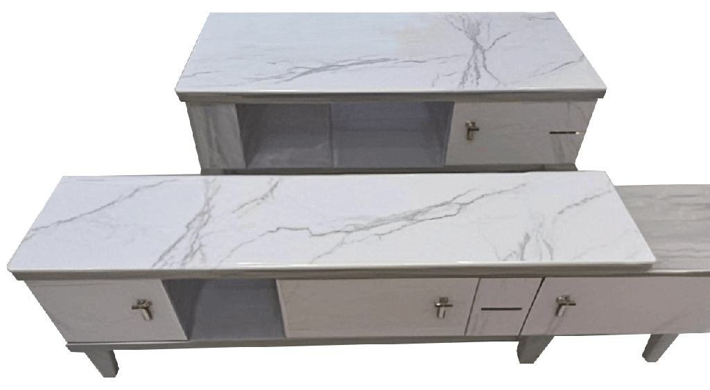 TABLE BASSE  1200CMX600CMX400CM  T12 BLANC MARBRE