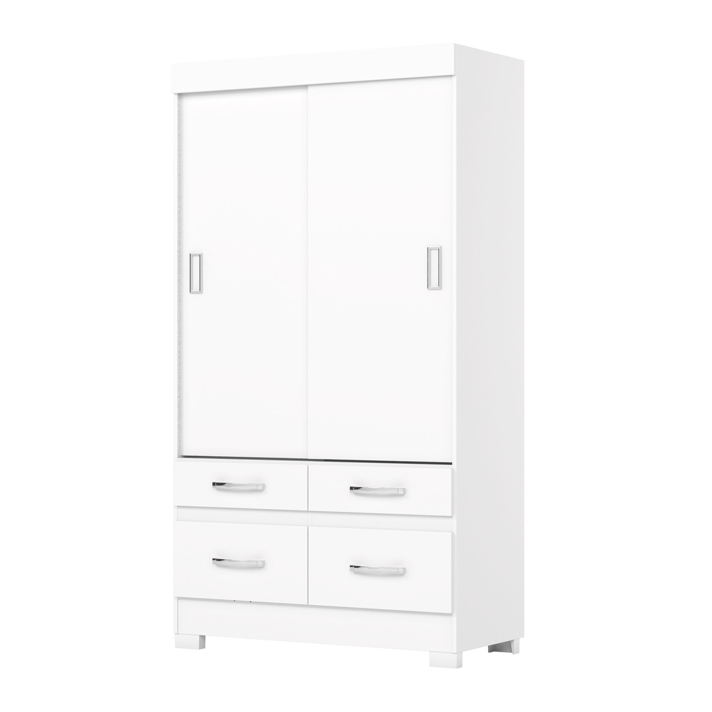 ARMOIRE COULISSANTE 2P/4T/ BLANC 1095X2005X485 BE25-66