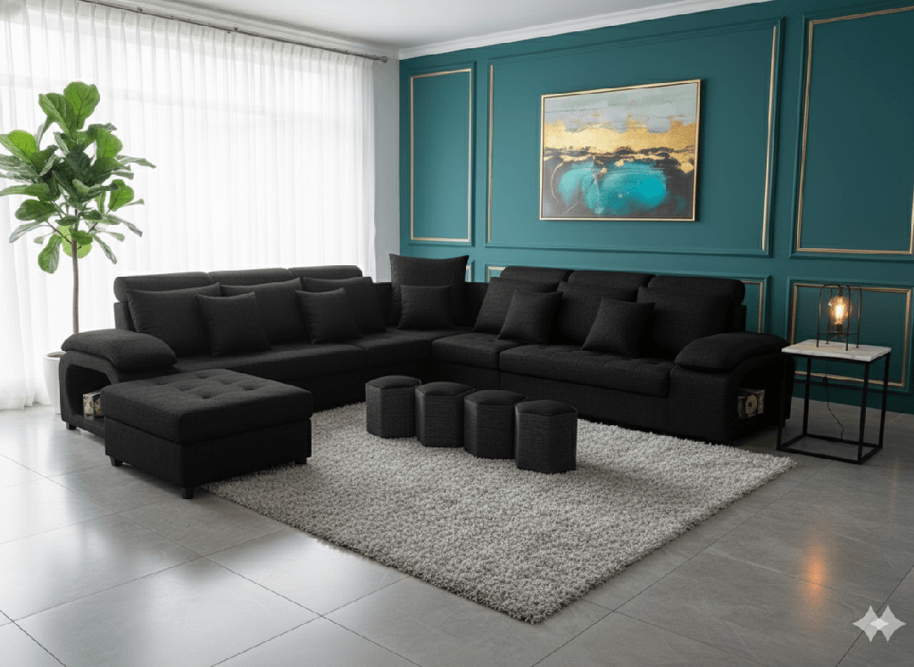SALON  U 1036  tissu 360CMX280CMX180CM  