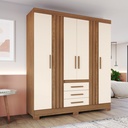 ARMOIRE  BEIGE BOIS 3TIOIRS 1600X2000X465  B375-127 