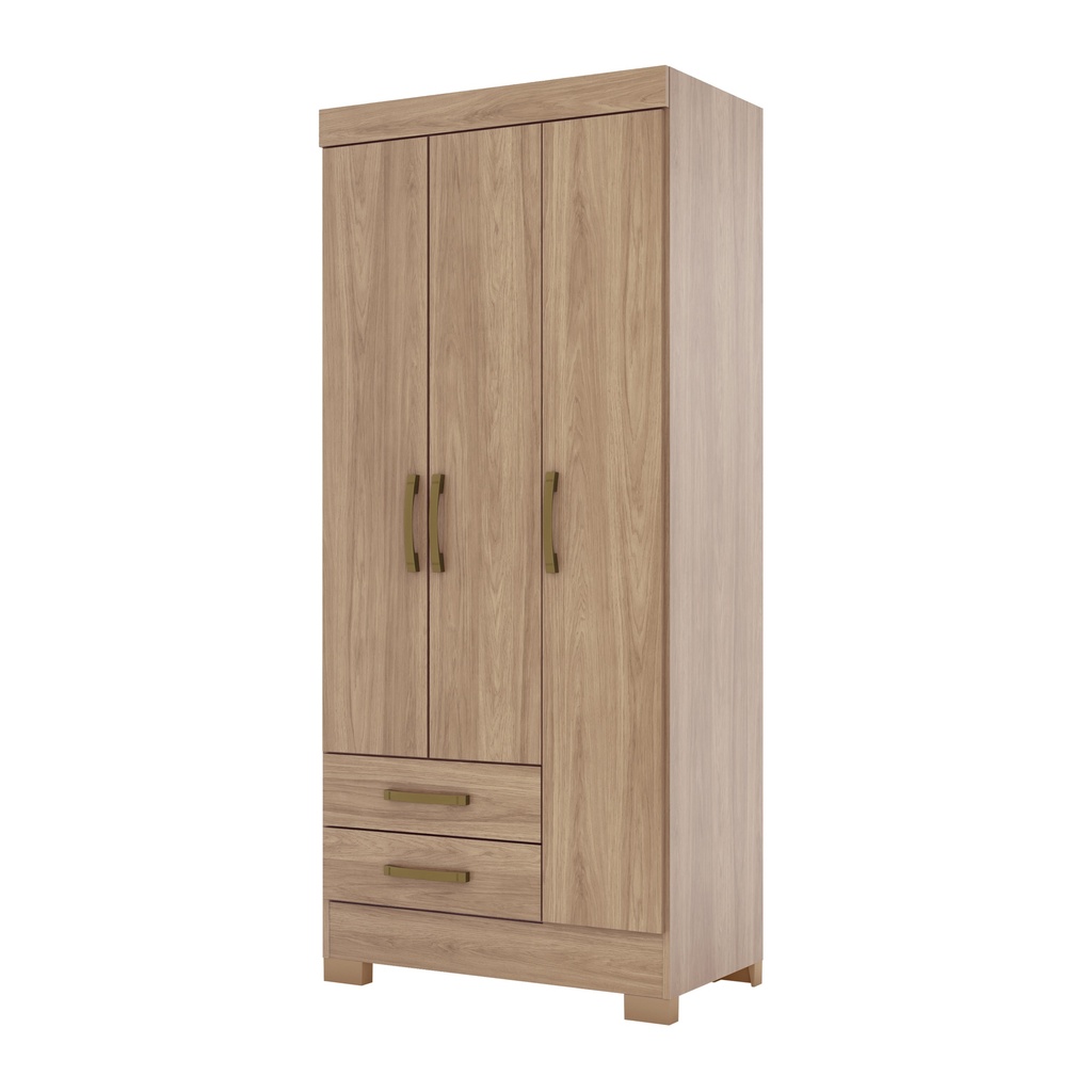 ARMOIRE 4P/2T BOIS 1095X1850X465 BE12-198