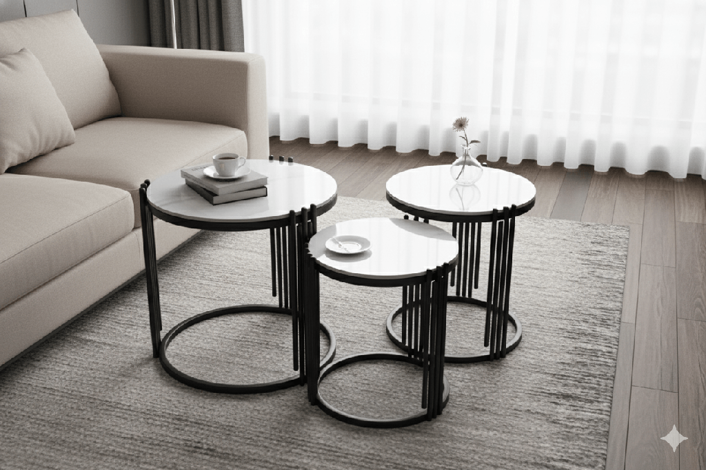 TABLE BASSE/3 F23 45/40/35CM
