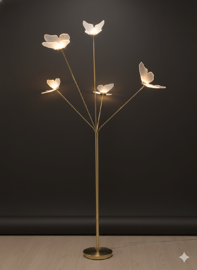 LAMPE LED A POSER AVEC SOCLE 1M20M  D03(papillon)