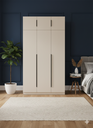 ARMOIRE   3P 1200X2400X600  A801-3  MDF/METAL BEIGE