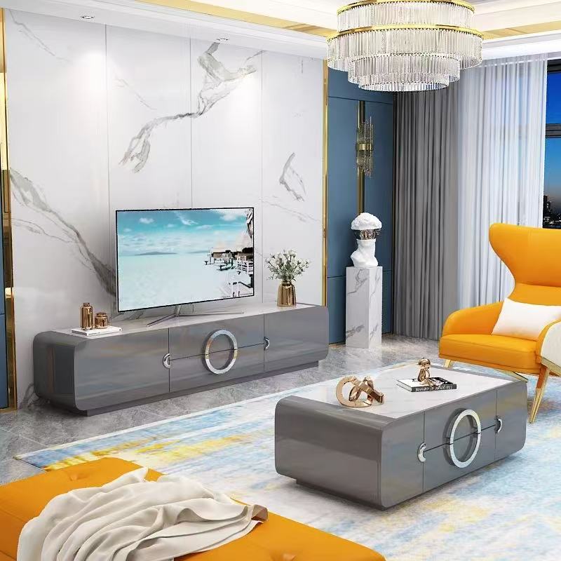 TABLE BASSE  1200CMX600CMX420CM  92754 GRIS ARGENT