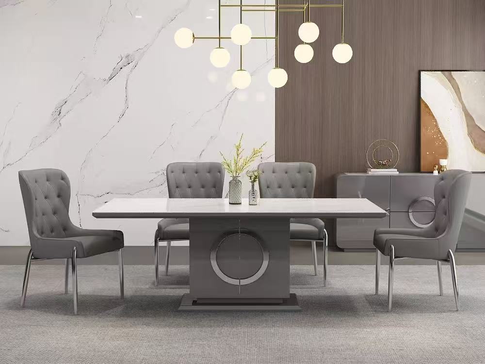 TABLE A MANGER 92757DT 2000X100X750      GRIS ARGENT