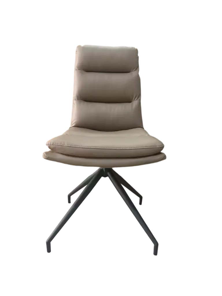 CHAISE CUIR PIVOTANTE  CY532 CAFE