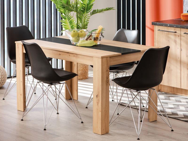 TABLE DOMUS CHENE NOIR  135*80 11008174