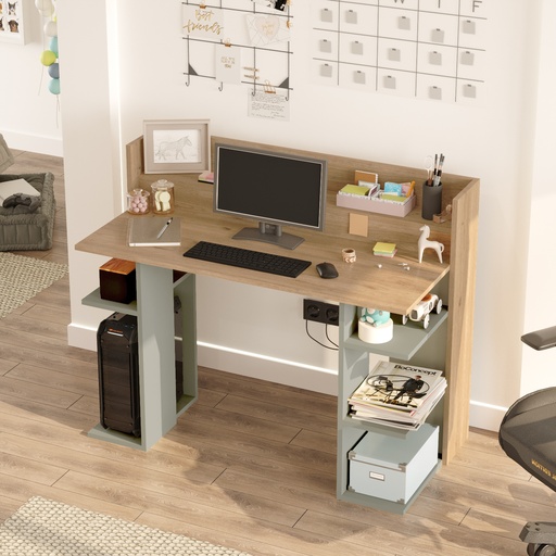 BUREAU VR1-SY CHENE GRIS
