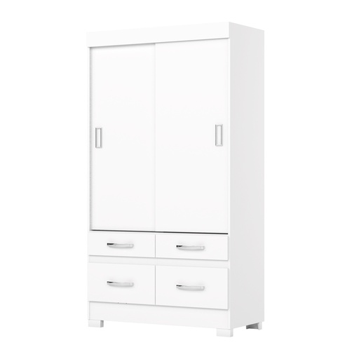 ARMOIRE COULISSANTE 2P/4T/ BLANC 1095X2005X485 BE25-66