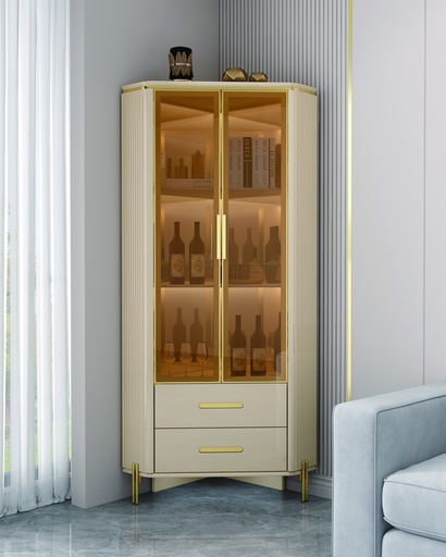 VITRINE COIN BEIGE  