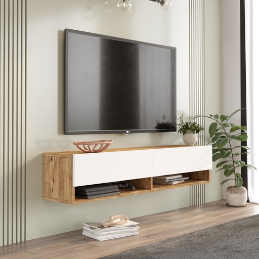 TABLE TV SUSPENDU FR11-AW CHENE BLANC