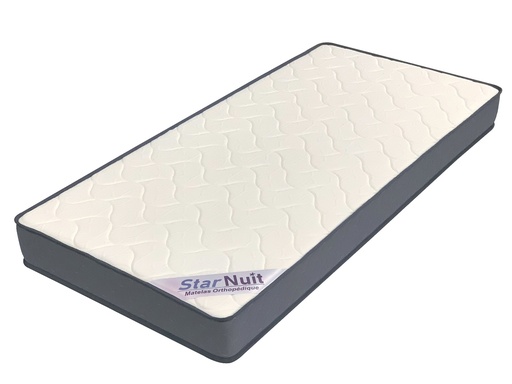 MATELAS MOUSSE STARNUIT ORTHOPEDIQUE 90X190X17XD25 
