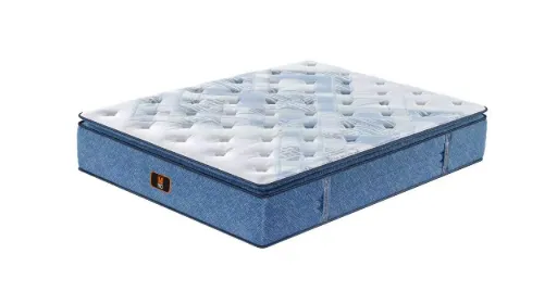 MATELAS AVEC SURMATELAS INTEGRE 160X200X26 M110  BLEU