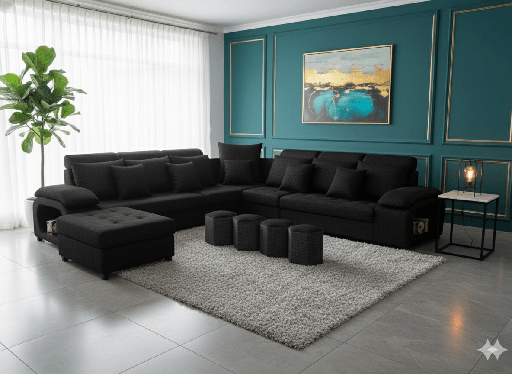 SALON  U 1036  tissu 360CMX280CMX180CM  