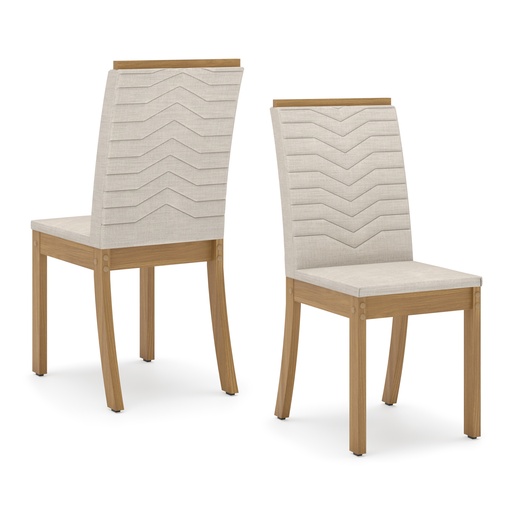 CHAISE BOIS ISA 415X955X550  BEIGE S11-502 