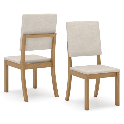 CHAISE BOIS MILLA 415X945X535 BEIGE S35-502  BEIGE