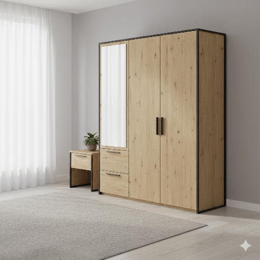 ARMOIRE 3 PORTES SELIM CHENE