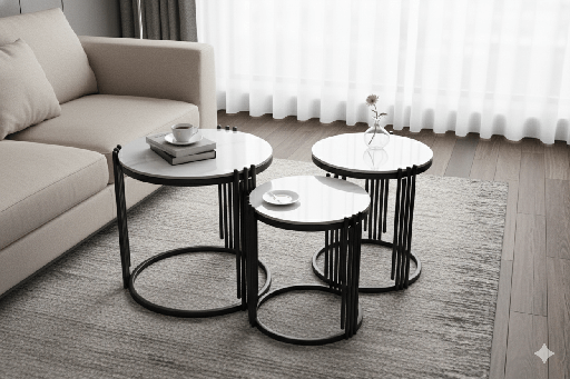 TABLE BASSE/3 F23 45/40/35CM