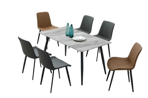 TABLE GRIS MARBRE C128 1300X700 