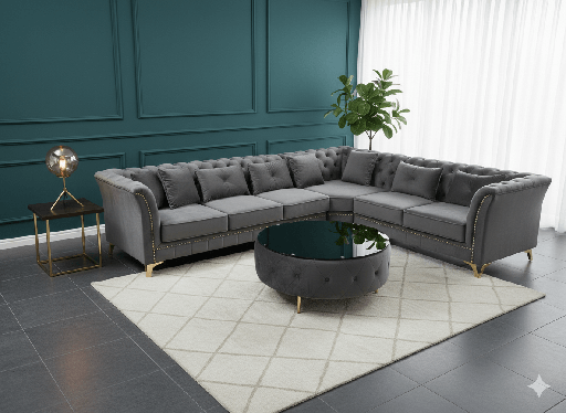 SALON ANGLE  R3067B GRIS