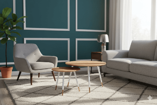 TABLE BASSE /2 CIGOGNE 500X500X380   700X700X430 605 CHENE
