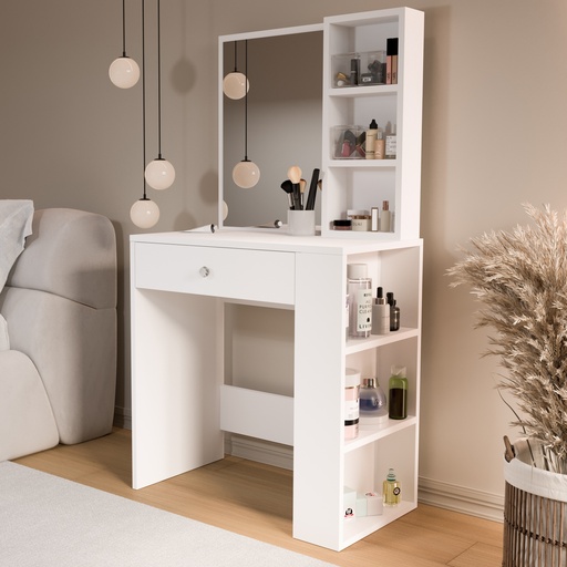 COIFFEUSE BLANCHE  MO1-W 694X1350X400