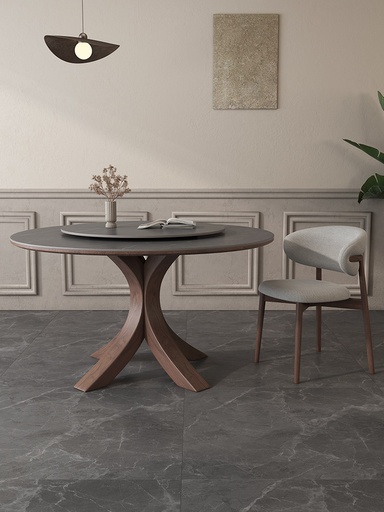 TABLE A MANGER ROND BOIS T05/T09 1300X1300X750 