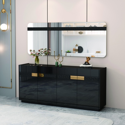 BAHUT  NOIR DORE 92500 1800*400*800   