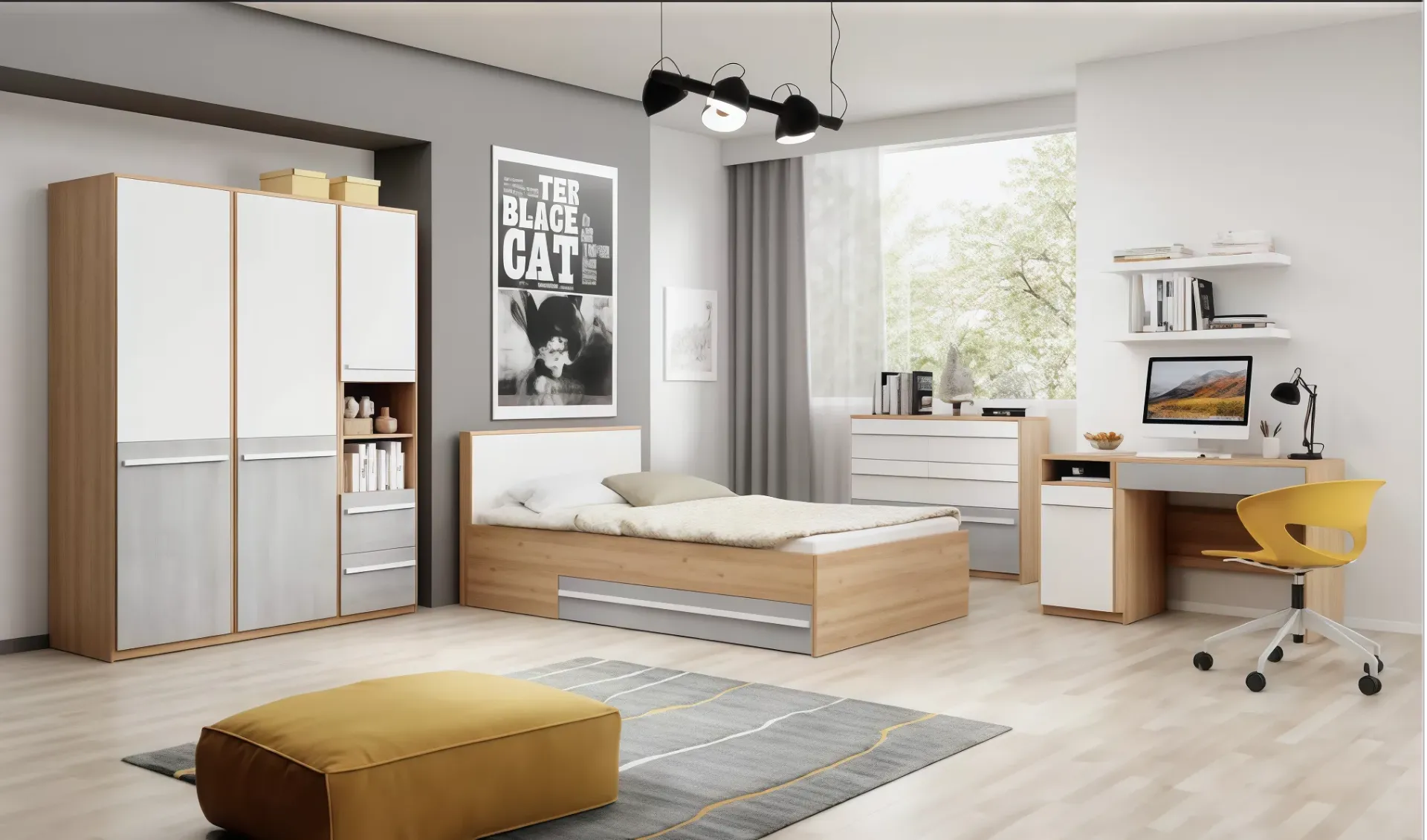COMMODE 600X400X1000 UL25BE0201  POUR CHAMBRE A COUCHER