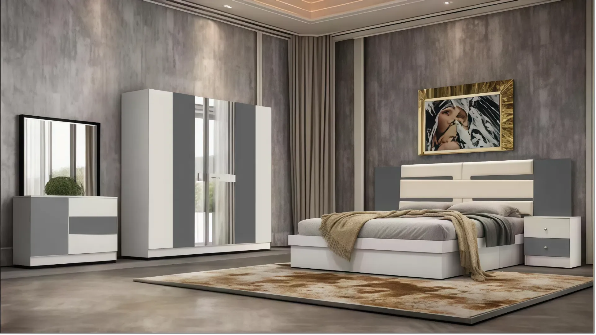 LIT 160X200 UL-LR00078 POUR CHAMBRE A COUCHER