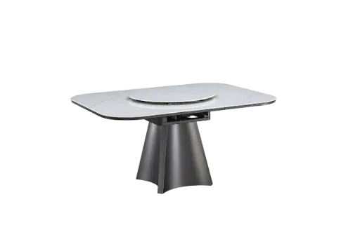TABLE A MANGER  EN PIERRE DE CRYSTAL 1200X1200-1550X750 CT164