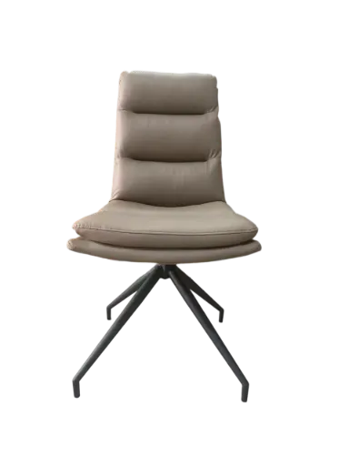 CHAISE CUIR PIVOTANTE  CY532 CAFE