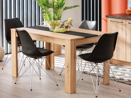 TABLE DOMUS CHENE NOIR  135*80 11008174