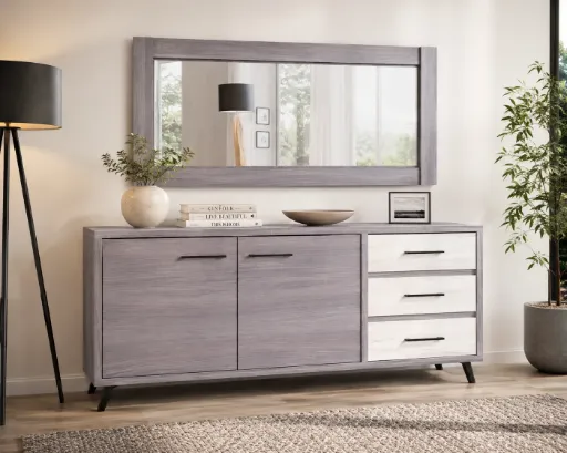 WIVA ENFILADE AVEC MIROIR OAK WID1